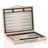 Pigment Monte-Carlo backgammon, leather & rattan, mint - Picture1