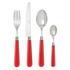 Capdeco Cambridge cutlery, red