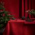 Leitner Friuli table linen, carmine red