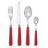 Capdeco Cambridge cutlery, cardinal red