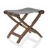 Giobagnara Arturo luggage rack, walnut-coloured frame with brown leather - Picture1