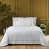 Yves Delorme Athena bed linen, pierre on white