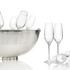 Ercuis Transat Champagne bowl with 12 flutes