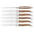 Forge de Laguiole Dinner/Steak knives with walnut wood handles, high-polished finish