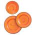 Mario Luca Giusti Saint-Tropez melamine plates, orange - Picture1