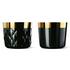 Sieger by Fürstenberg Sip of Gold Noir Champagne goblets