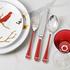 Christofle Talisman cutlery, silverplated, red