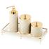 Riviere Vanity bathroom accessories, gold/ivory