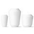 Sieger by Fürstenberg Luna vases, white