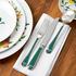 Christofle Talisman cutlery, silverplated, green