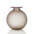 Venini Monofiori Balloton vases, taupe sabbiato