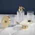 Cristal et Bronze Infini bathroom accessories, gold