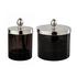 Cristal et Bronze Obsidian jars - Picture1