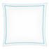 Christian Fischbacher Satin Premium bed linen, white / sky blue