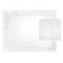 Eri Textiles Coral white & silver table linen - Picture1