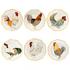 Pinto Plumes dinner plates, set of 6 - Picture1