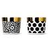 Sieger by Fürstenberg Sip of Gold Black & White Champagne goblets