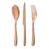 Christofle L'âme de Feu cutlery, stainless steel, colour copper