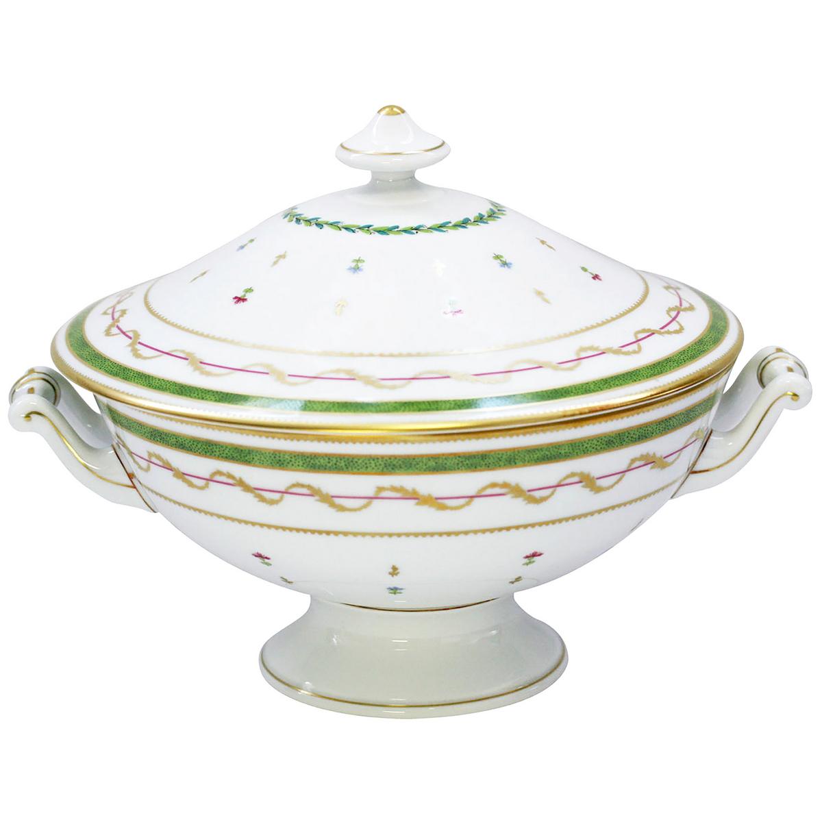 Haviland Vieux Paris Vert soup tureen