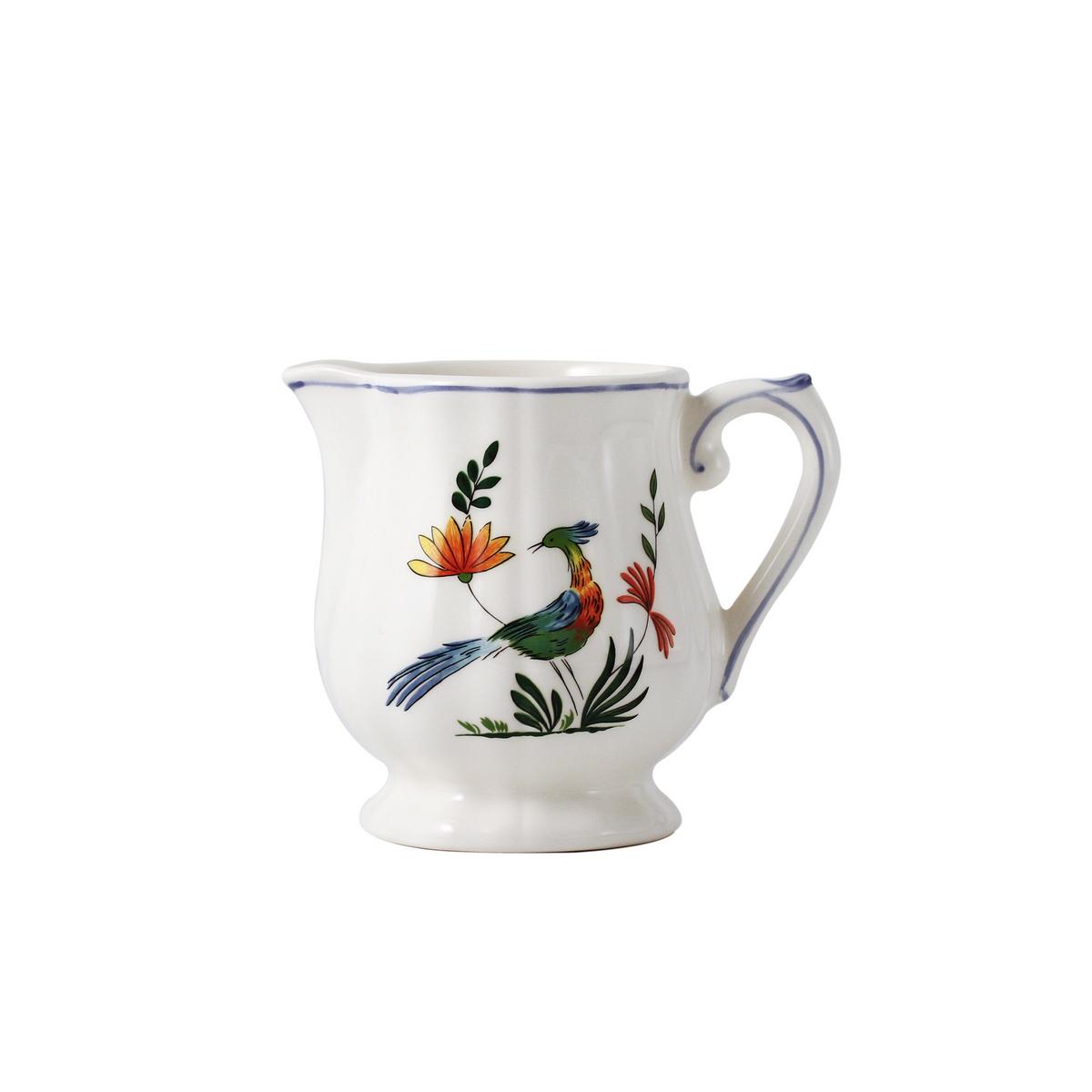 Gien Oiseaux de Paradis milk jug artedona.
