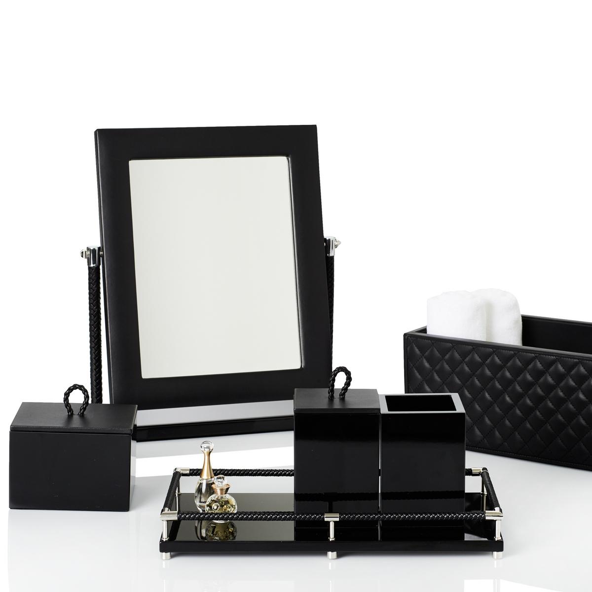 Riviere Vanity bathroom accessories, chrome/black artedona.