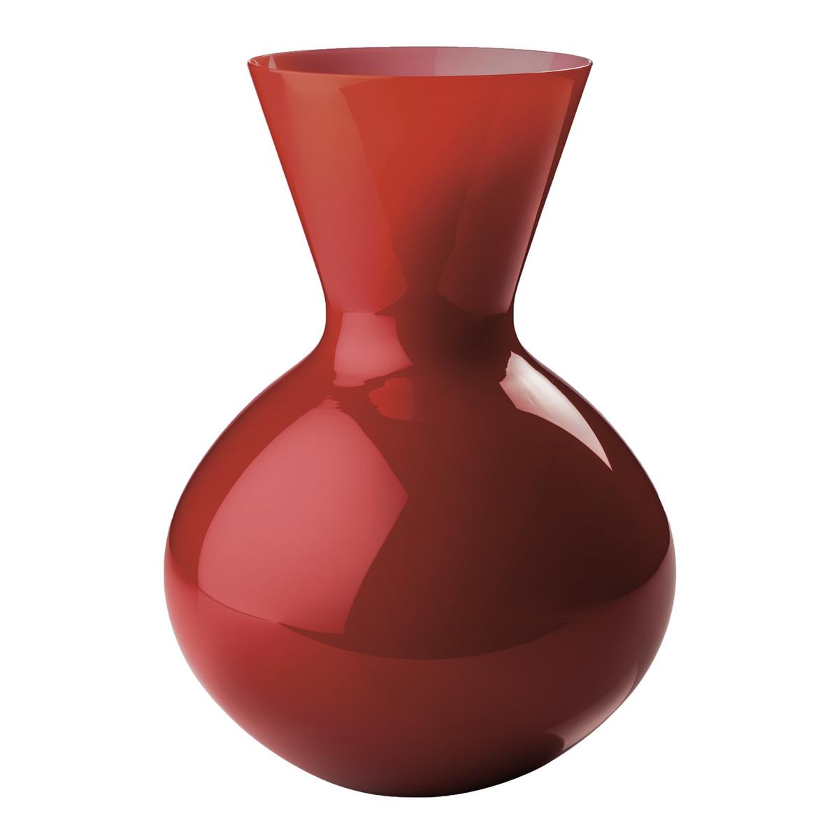 Venini Vase Idria, schlank, rot