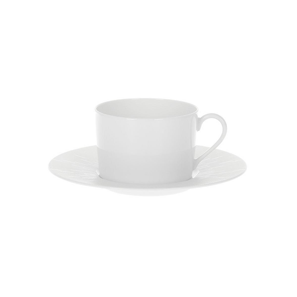 Haviland Infini White tea cup and saucer artedona.
