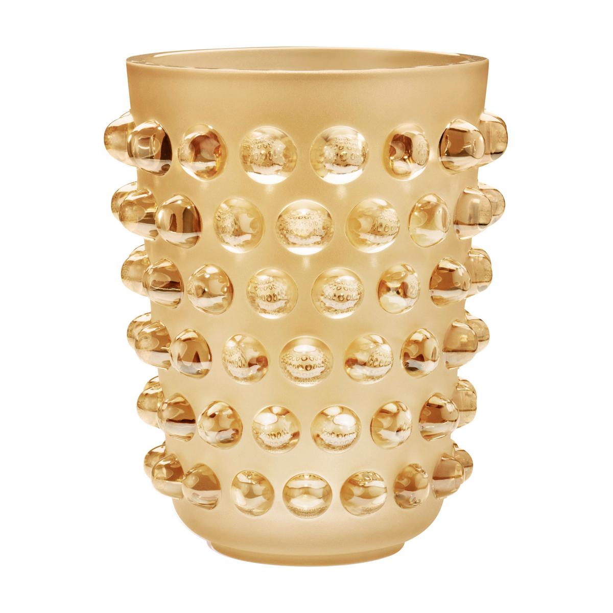 Lalique Vase Mossi XXL, H 31 cm, gold artedona.