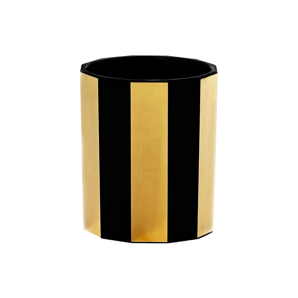 Artel Faceted Gilded Striped double old fashioned tumbler