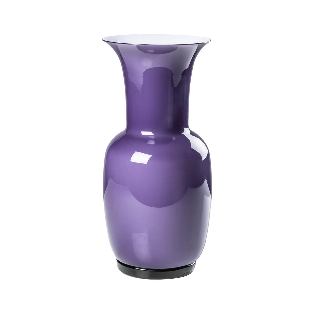 Venini Opalino vase, h 36 cm, indigo