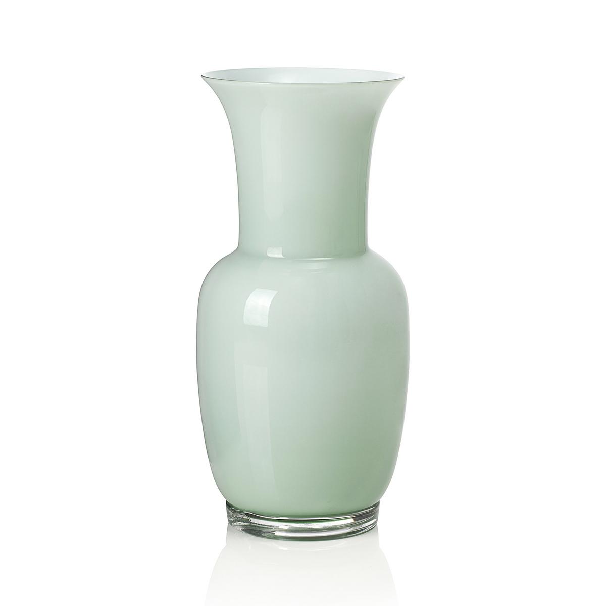 Venini Opalino vase, h 36 cm, turquoise artedona.