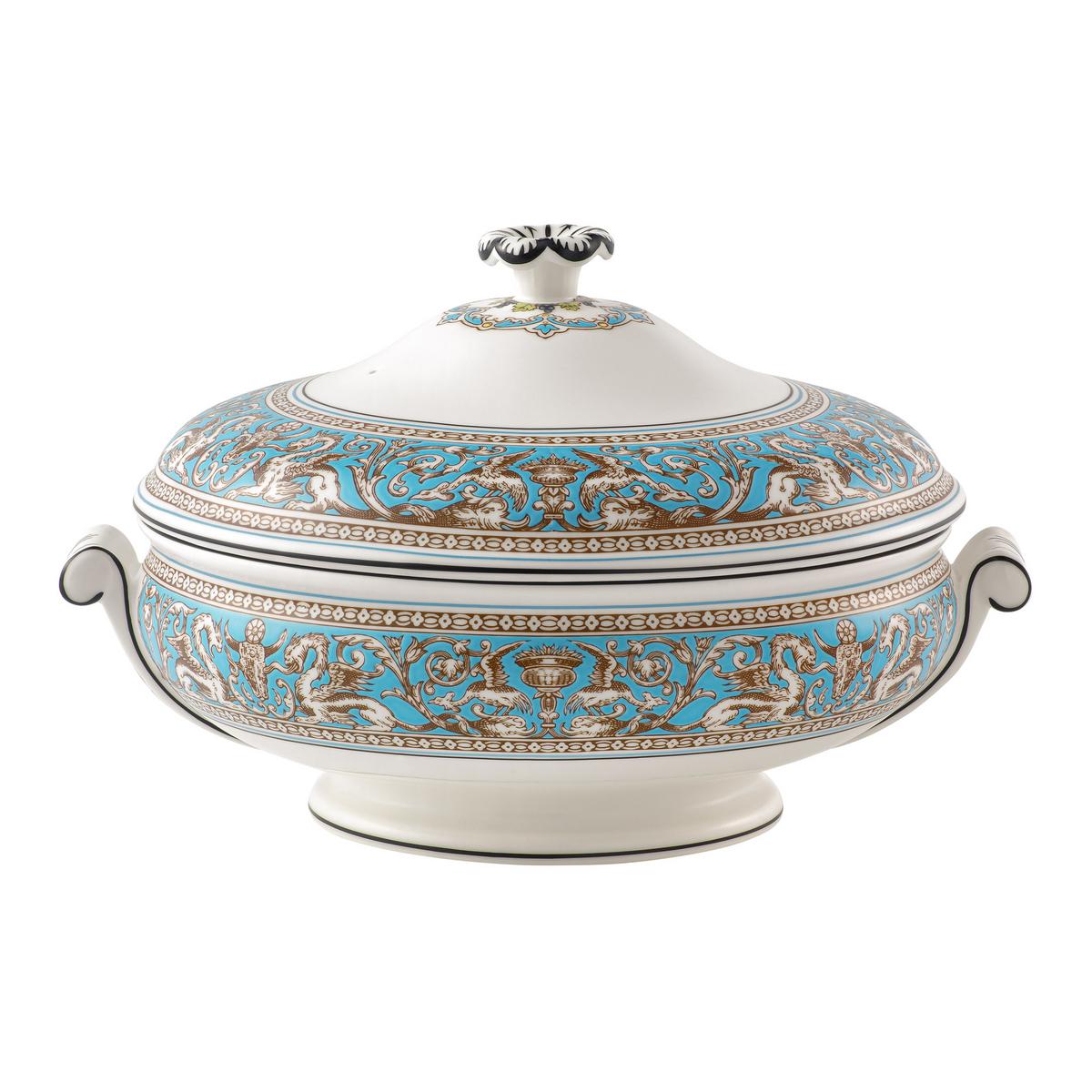 Wedgwood Florentine Turquoise covered vegetable dish | artedona.