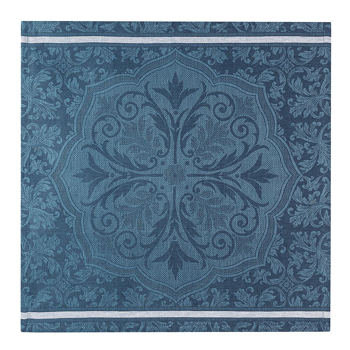 Serviette en papier bleue et jaune