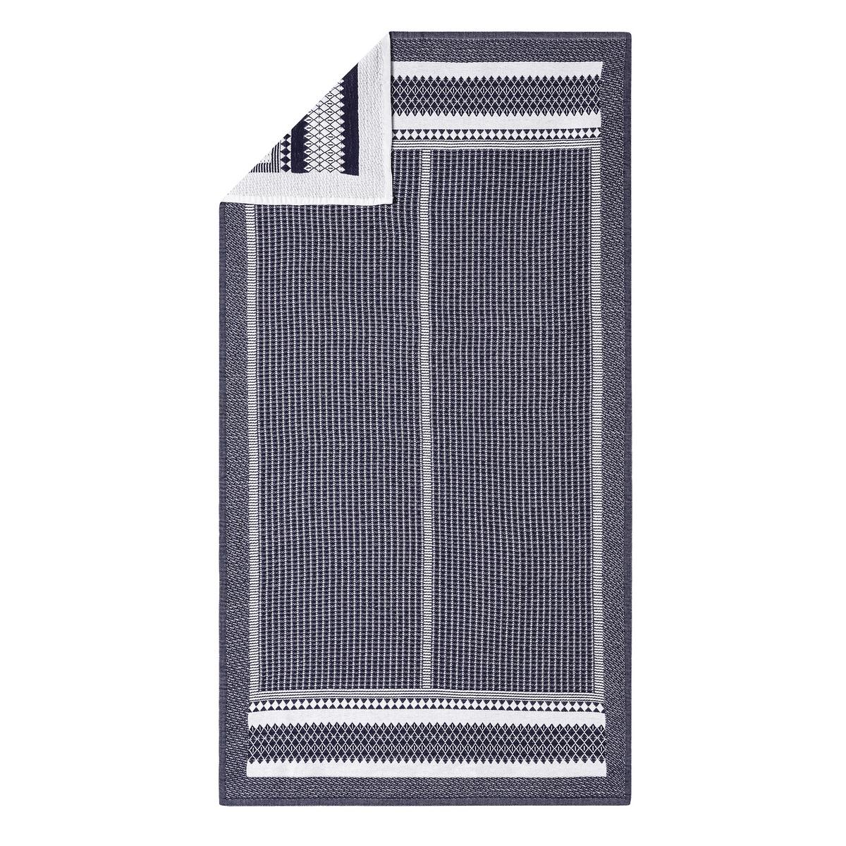 Le Jacquard Francais Bath Club hand towel, blue/white artedona.
