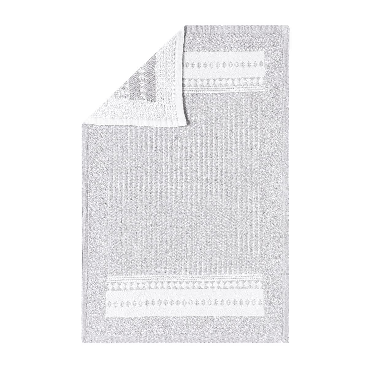 Le Jacquard Francais Bath Club guest towel, grey/white artedona.