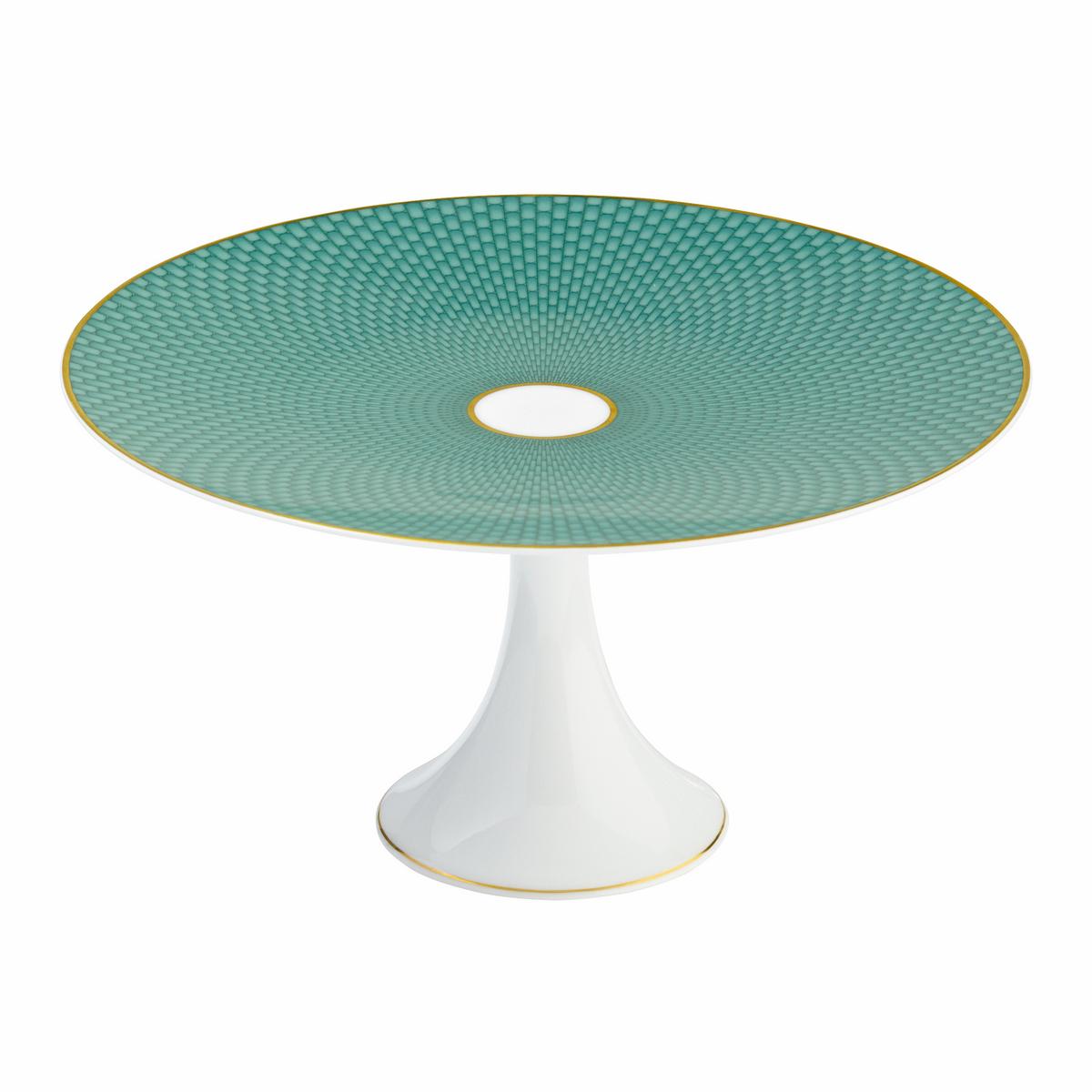 Raynaud Trésor petits fours stand, medium, turquoise | artedona.