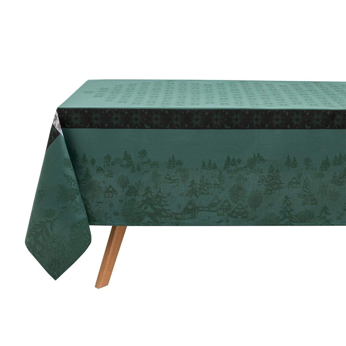 Le Jacquard Francais Sous les Étoiles table cloth, green, 175 x 320 cm