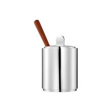 Puiforcat Normandie mustard pot with kotibé-wooden spoon