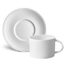 L'Objet Corde White tea cup and saucer