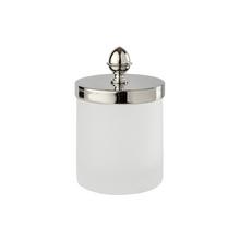 Cristal et Bronze Satin jar, small, chrom