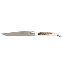 Forge de Laguiole Stag Horn dinner/steak knife, high-polished finish