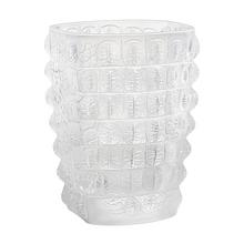 Lalique Croco vase, h 26,5 cm, clear