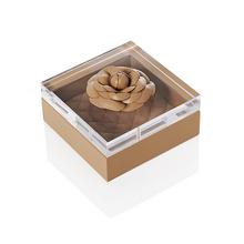 Riviere Fiori leather box, taupe
