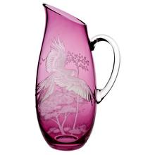 Theresienthal Krug Planet Earth, magenta, Gravur Ara