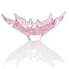 Lalique Champs-Elysées bowl, pink, l 25 cm