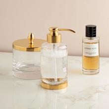 Cristal et Bronze Cristallin bathroom accessories, gold
