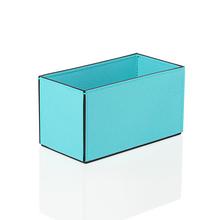 Giobagnara Suite leather basket, small, 24 x 12 cm, capri