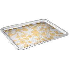 Christofle Jardin d'Eden tray, partially gilded