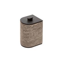 Giobagnara Nobble box, bronze & travertine titanium, small