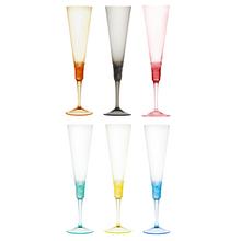 Moser Pebbles Champagne flutes